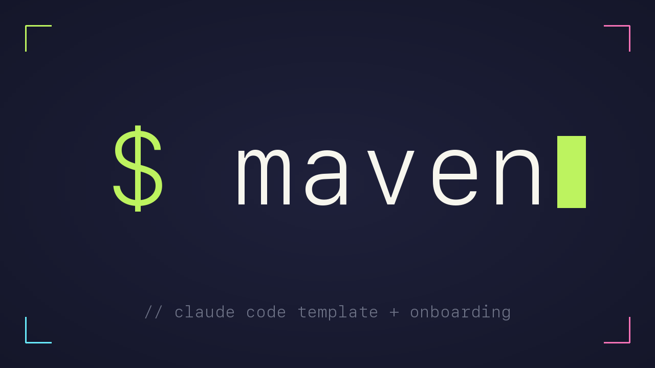 maven-template — AI Chief of Staff for Claude Code — project screenshot